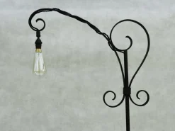 Pamono Mid-Century French Wrought Iron Floor Lamp, 1950s