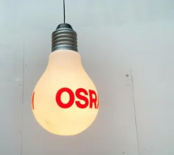 Pamono Mid-Century German Bulb Advertising Floor Lamp from Osram in the style of Ingo Maurer, 1960s