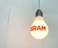 Pamono Mid-Century German Bulb Advertising Floor Lamp from Osram in the style of Ingo Maurer, 1960s