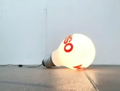 Pamono Mid-Century German Bulb Advertising Floor Lamp from Osram in the style of Ingo Maurer, 1960s