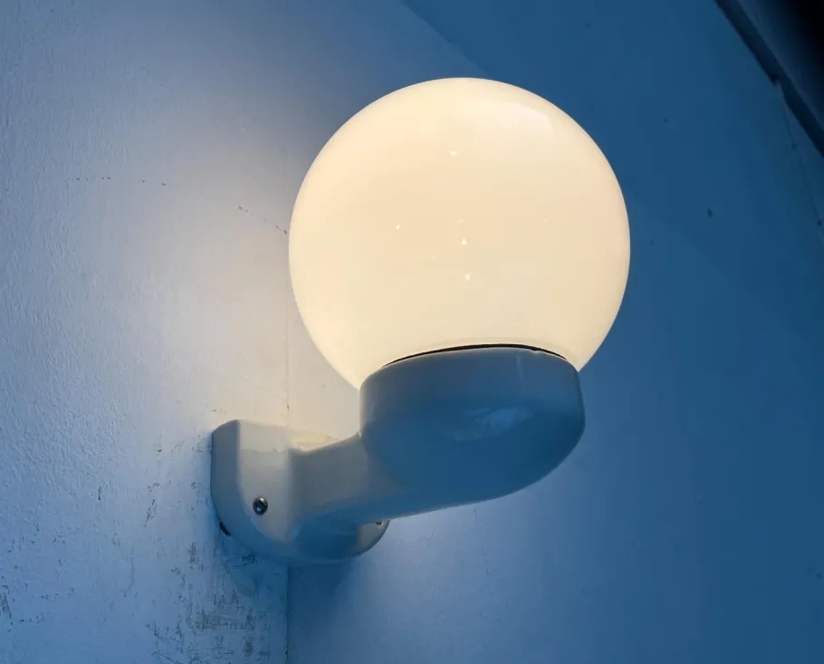 Clearance Pamono Mid-Century German Ceramic and Glass Wall Lamp from Siemens, 1950s