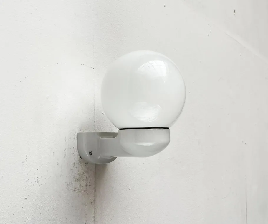 Clearance Pamono Mid-Century German Ceramic and Glass Wall Lamp from Siemens, 1950s