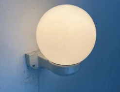 Clearance Pamono Mid-Century German Ceramic and Glass Wall Lamp from Siemens, 1950s