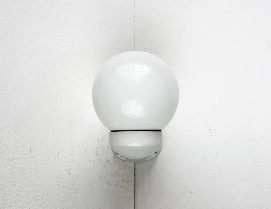 Clearance Pamono Mid-Century German Ceramic and Glass Wall Lamp from Siemens, 1950s