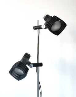 Discount Pamono Mid-Century German Chrome and Black Floor Lamp from Hustadt Leuchten, 1960s