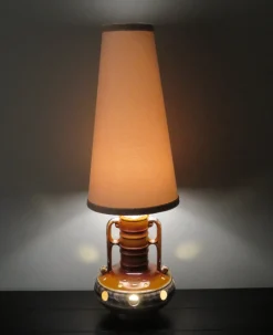 Best Pamono Mid-Century German Fat Lava Ceramic Floor Lamp, 1960s