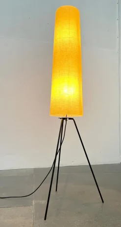 New Pamono Mid-Century German Minimalist Tripod Floor Lamp from Hesse Leuchten, 1960s