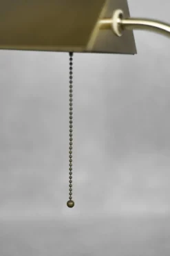 Outlet Pamono Mid-Century German Modern Gold Brass Desk Lamp with Chain from Karstadt AG, 1970s