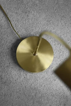 Outlet Pamono Mid-Century German Modern Gold Brass Desk Lamp with Chain from Karstadt AG, 1970s