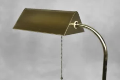 Outlet Pamono Mid-Century German Modern Gold Brass Desk Lamp with Chain from Karstadt AG, 1970s