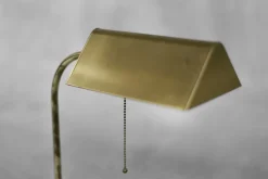 Outlet Pamono Mid-Century German Modern Gold Brass Desk Lamp with Chain from Karstadt AG, 1970s