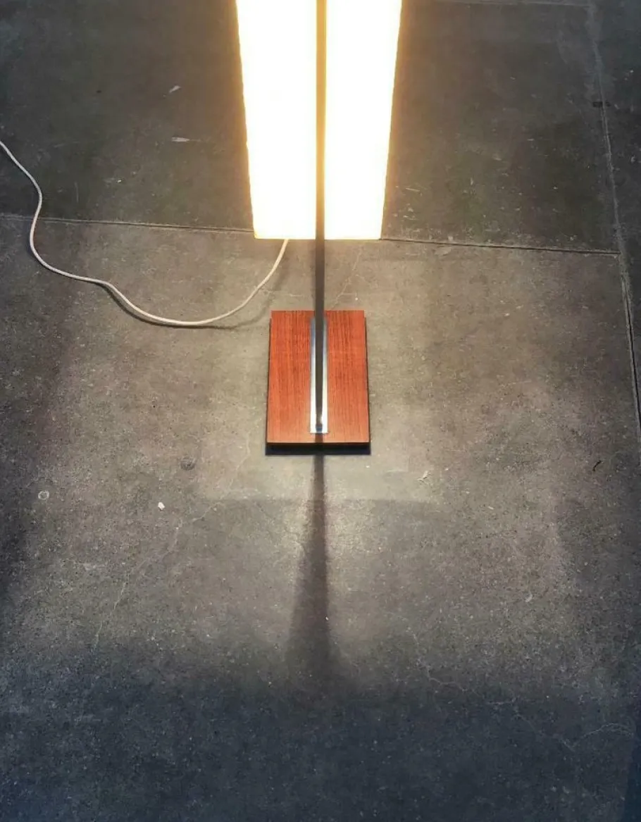 Discount Pamono Mid-Century German Space Age Fiberglass Floor Lamp from Hustadt Leuchten, 1960s