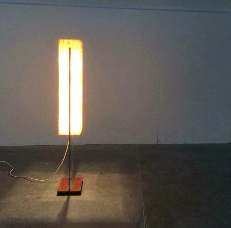 Discount Pamono Mid-Century German Space Age Fiberglass Floor Lamp from Hustadt Leuchten, 1960s