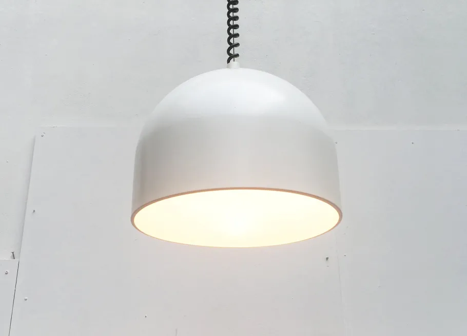 Best Pamono Mid-Century German Space Age White Pendant Lamp from Staff Leuchten