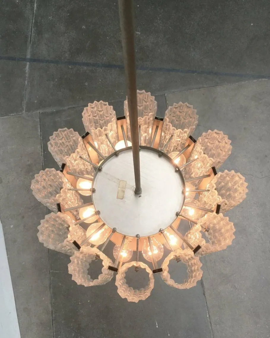 Best Pamono Mid-Century German Space Age Chandelier from Doria Leuchten, 1960s