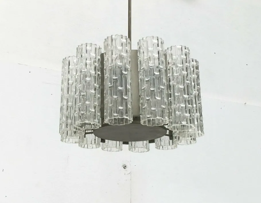 Best Pamono Mid-Century German Space Age Chandelier from Doria Leuchten, 1960s