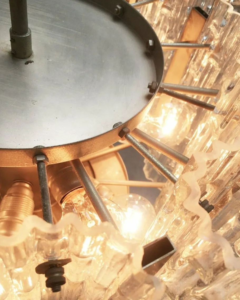 Best Pamono Mid-Century German Space Age Chandelier from Doria Leuchten, 1960s