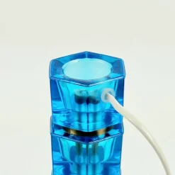 Outlet Pamono Mid-Century Glass and Brass Table Lamp attributed to Carl Fagerlund for Orrefors, Sweden, 1960s