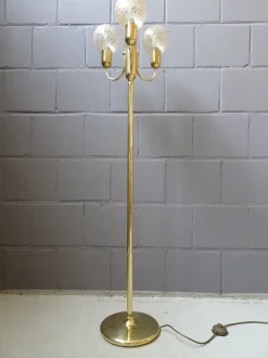 Best Pamono Mid-Century Golden Floor Lamp from Sölken Leuchten