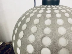 New Pamono Mid-Century Golf Ball-Shaped Glass Pendant Lamp, 1960s