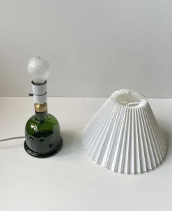 Outlet Pamono Mid-Century Green Glass Meteor Table Lamp by Michael Bang for Holmegaard, 1970s