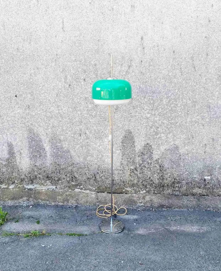 Discount Pamono Mid-Century Green Medusa Floor Lamp by Luigi Massoni for Guzzini, Italy, 1970s