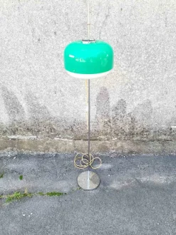 Discount Pamono Mid-Century Green Medusa Floor Lamp by Luigi Massoni for Guzzini, Italy, 1970s