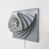 Clearance Pamono Mid-Century Grey Metal Wall Light, the Netherlands, 1960s