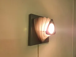 Clearance Pamono Mid-Century Grey Metal Wall Light, the Netherlands, 1960s