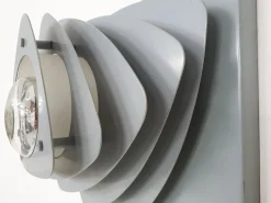 Clearance Pamono Mid-Century Grey Metal Wall Light, the Netherlands, 1960s