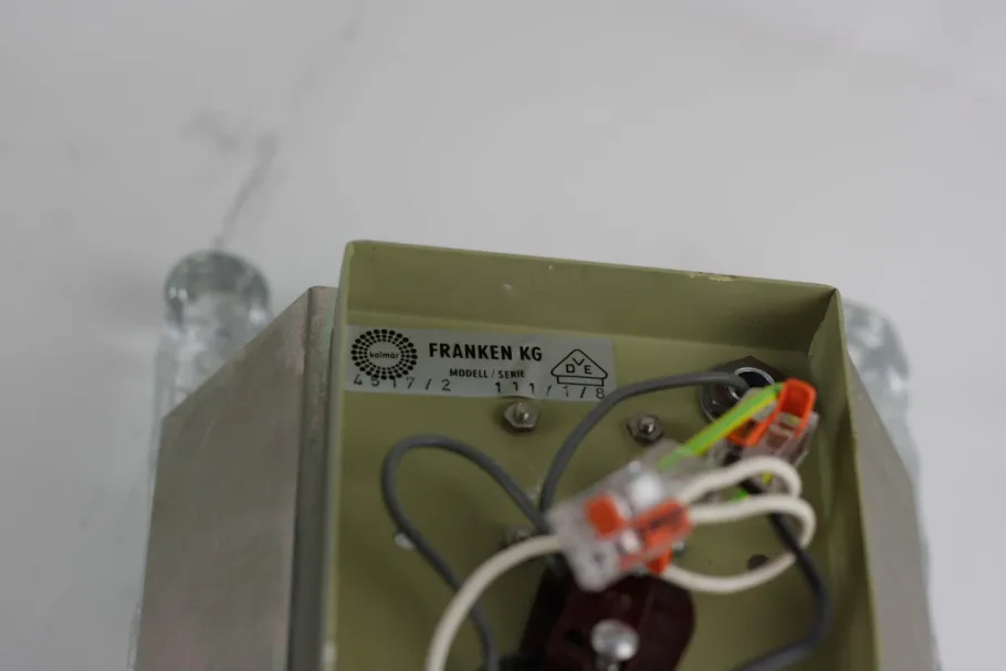 Clearance Pamono Mid-Century Ice Glass Wall Lights by J. T. Kalmar for Kalmar Franken KG, 1960s, Set of 2