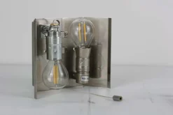 Clearance Pamono Mid-Century Ice Glass Wall Lights by J. T. Kalmar for Kalmar Franken KG, 1960s, Set of 2