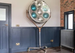 Best Pamono Mid-Century Industrial Aluminum Surgeons Operating Floor Lamp, 1950s