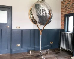 Best Pamono Mid-Century Industrial Aluminum Surgeons Operating Floor Lamp, 1950s