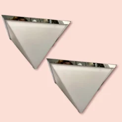 Discount Pamono Mid-Century Italian Acrylic Glass Sconces by Zonca Italy, Set of 2
