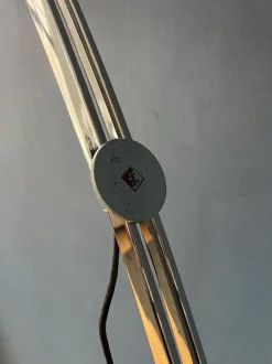 Clearance Pamono Mid-Century Italian Arc Floor Lamp with Acrylic Glass Shade by Goffredo Reggiani