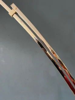 Clearance Pamono Mid-Century Italian Arc Floor Lamp with Acrylic Glass Shade by Goffredo Reggiani