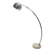 Pamono Midcentury Italian Arco Chrome and Marble Adjustable Eyeball Floor Lamp, 1970s