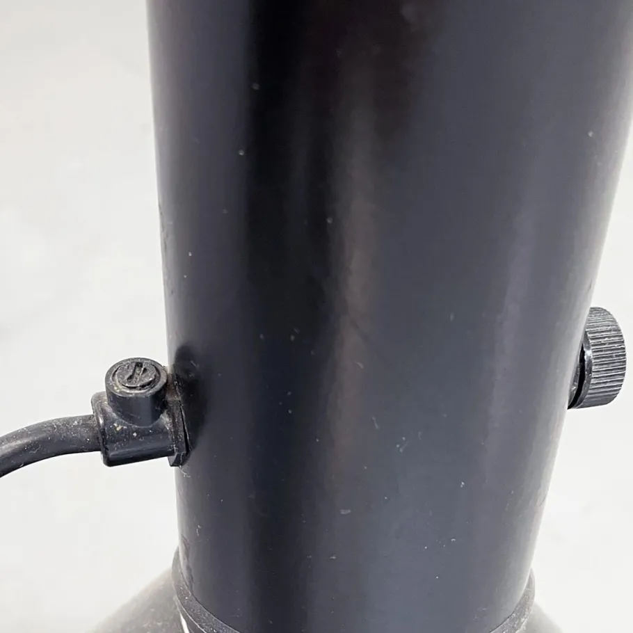 Hot Pamono Mid-Century Italian Black Steel Callimaco Floor Lamp by Sottsass for Artemide, 1980