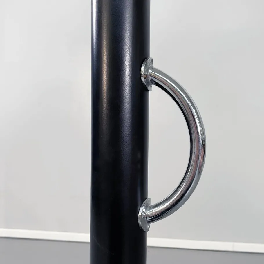 Hot Pamono Mid-Century Italian Black Steel Callimaco Floor Lamp by Sottsass for Artemide, 1980