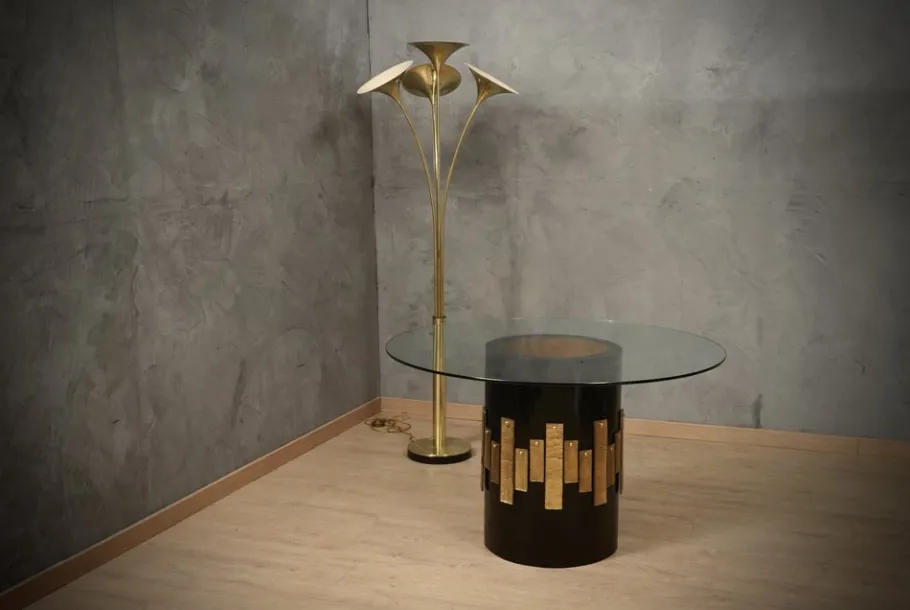 Discount Pamono Mid-Century Italian Brass Floor Lamp, 1970s