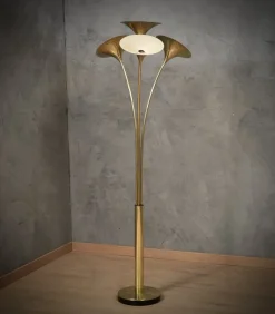 Discount Pamono Mid-Century Italian Brass Floor Lamp, 1970s