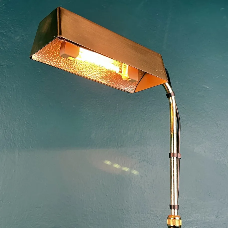 Discount Pamono Mid-Century Italian Brass Floor Lamp by Relux Milano, 1970s