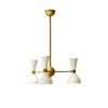 Best Pamono Mid-Century Italian Chandelier in Brass, 1950