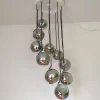 Clearance Pamono Mid-Century Italian Chrome Cascade Chandelier by Guzzini for Meblo, 1970s