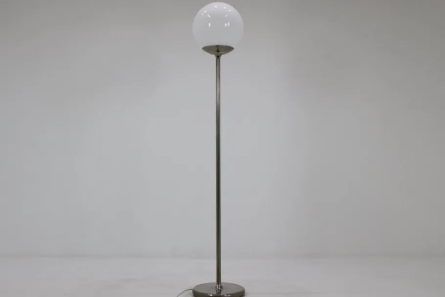 New Pamono Mid-Century Italian Floor Light with Globe Lamp, 1970s
