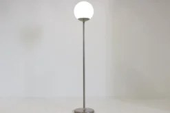 New Pamono Mid-Century Italian Floor Light with Globe Lamp, 1970s