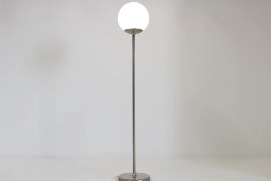 New Pamono Mid-Century Italian Floor Light with Globe Lamp, 1970s
