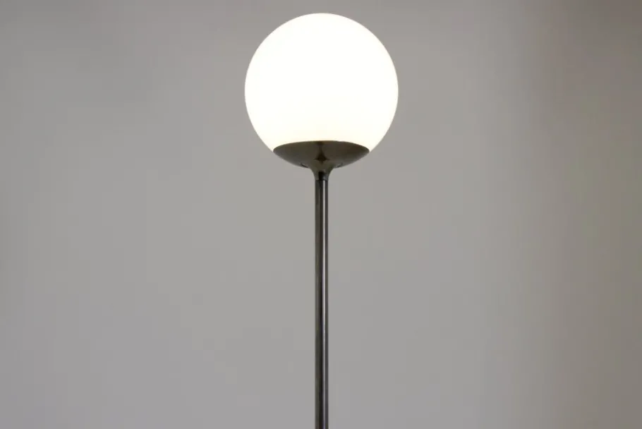 New Pamono Mid-Century Italian Floor Light with Globe Lamp, 1970s