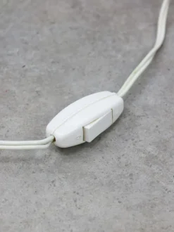 Pamono Mid-Century Italian Floral Table Lamp in Ceramic and Opaline